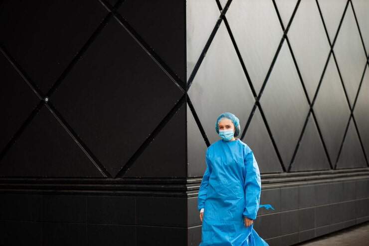 گان استریل جراحی با گرماژ 50 ظرفیت بالا و ثبت سفارش سریع